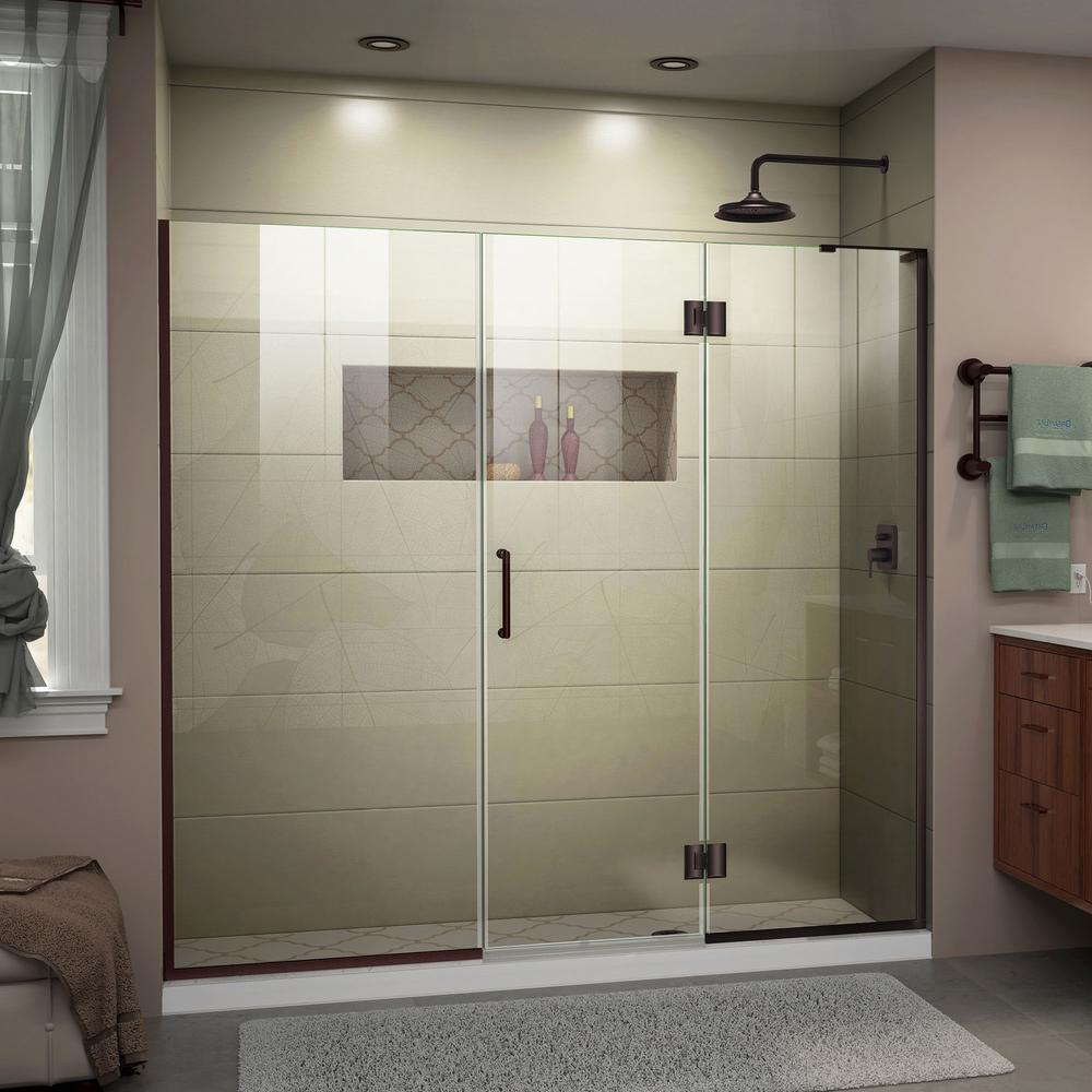 Dreamline Unidoor X 67 5 To 68 In X 72 In Frameless Hinged