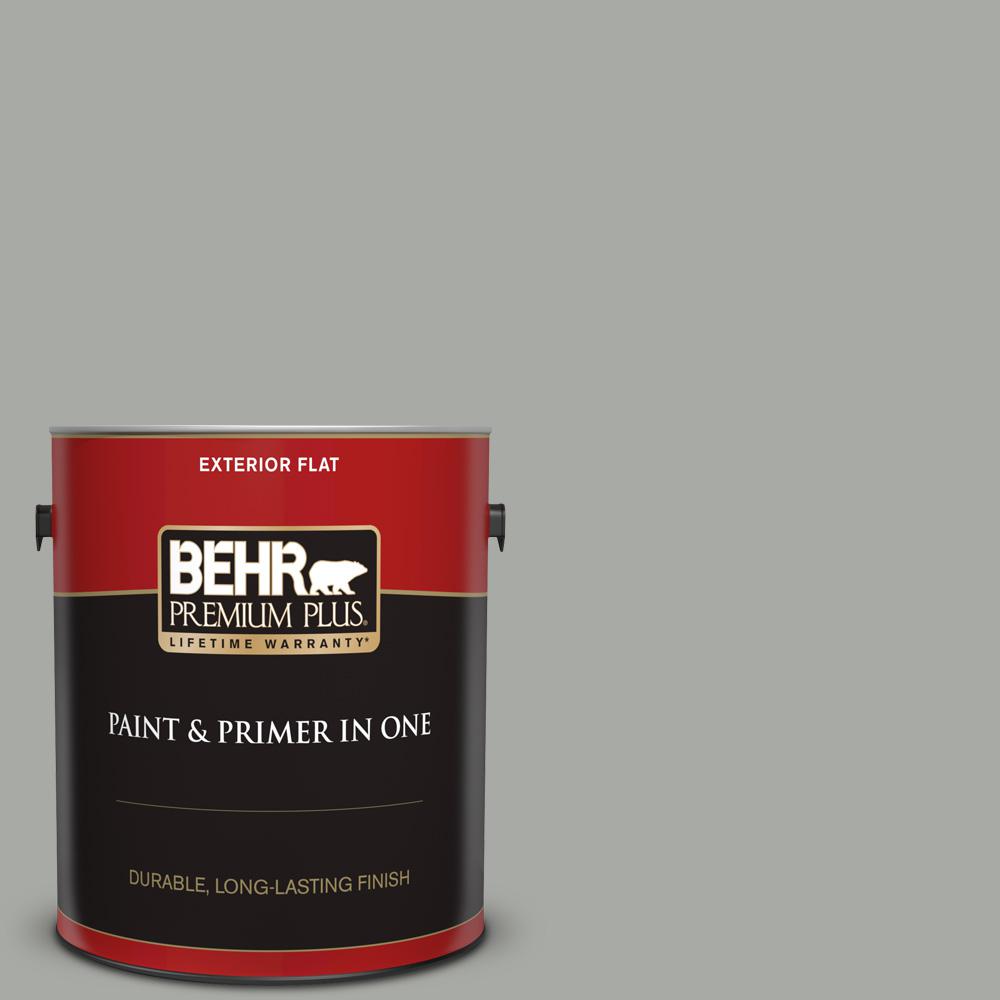 BEHR PREMIUM PLUS 1 gal. PPU2515 Flipper Flat Exterior Paint and