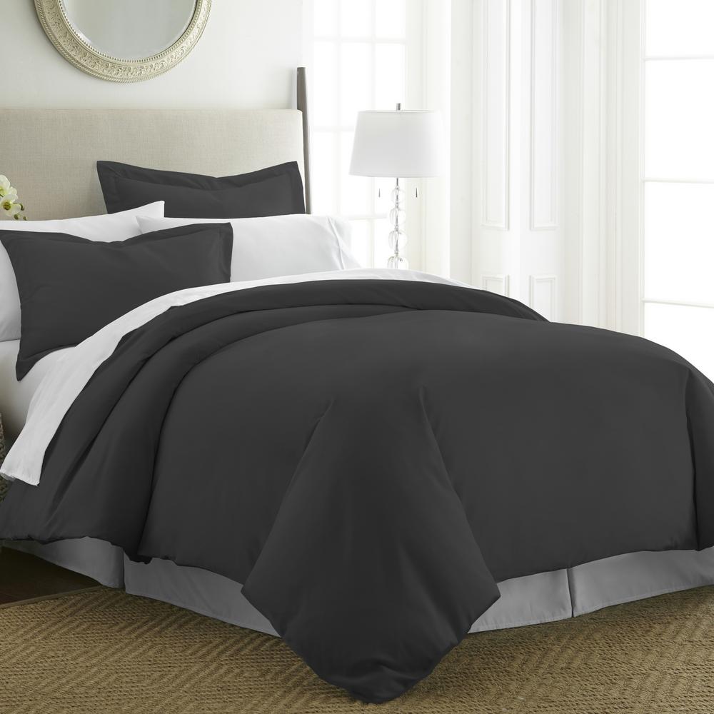 Becky Cameron Performance Black King 3 Piece Duvet Cover Set Ieh Duv Becky Cameron Performance Black King 3 Piece Duvet Cover Set