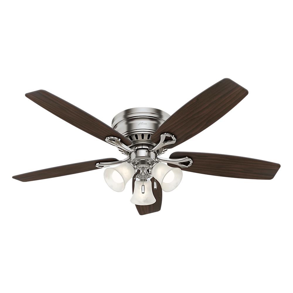 Hunter Hatherton 46 in. Indoor Antique Brass Ceiling Fan with Light Kit