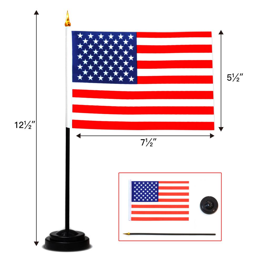 Anley 24 Countries Deluxe Desk Flags Set 7 5 In X 5 5 In