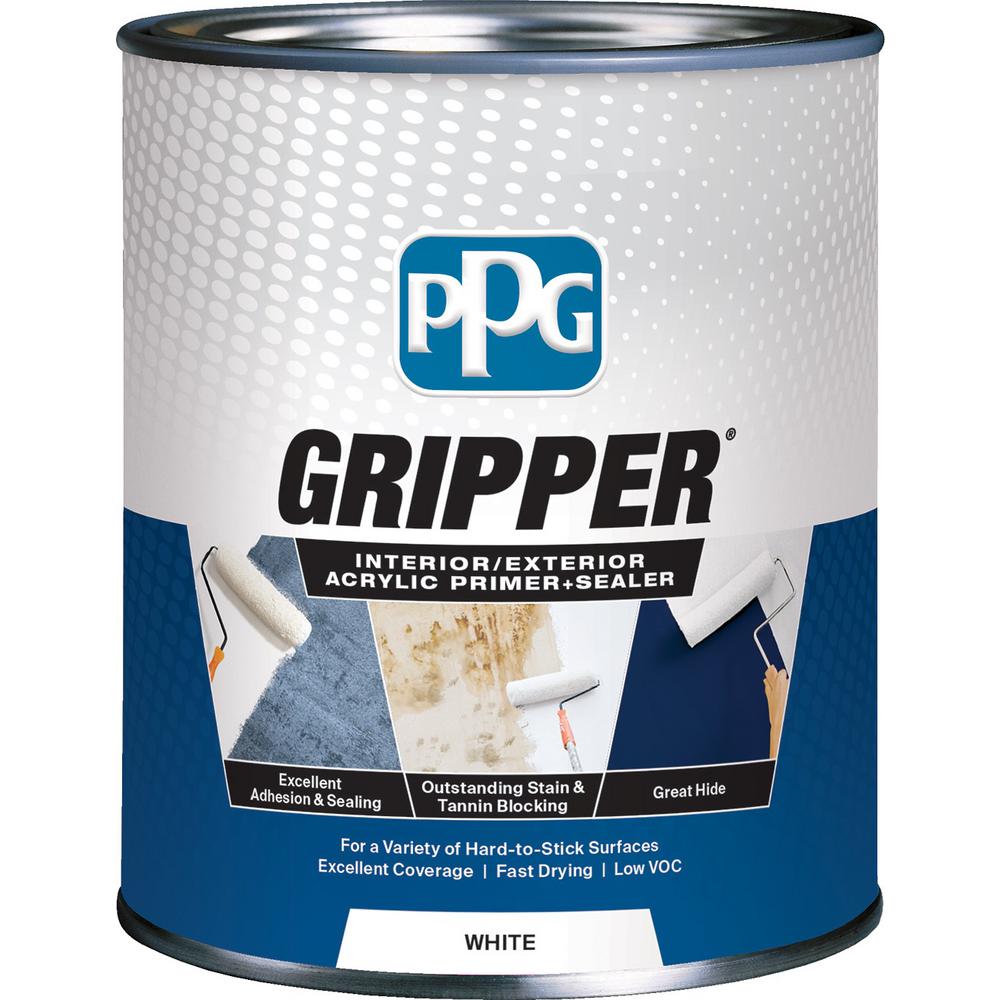 PPG Gripper 1qt. White Interior/Exterior Acrylic Primer PPG Gripper 1qt. White Interior/Exterior Acrylic Primer