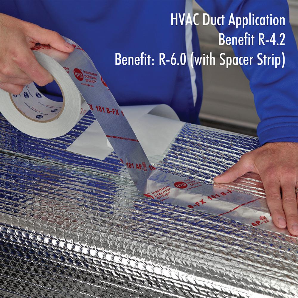 24/" x 10/' Roll Reflective Foil Double Bubble Foil Insulation