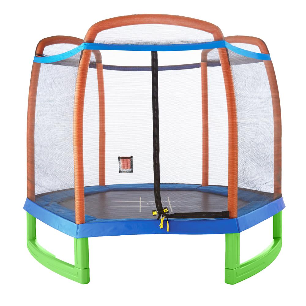 SKYTRIC 13 Ft. Trampoline With Top Ring Enclosure System-UBSF02-13 ...