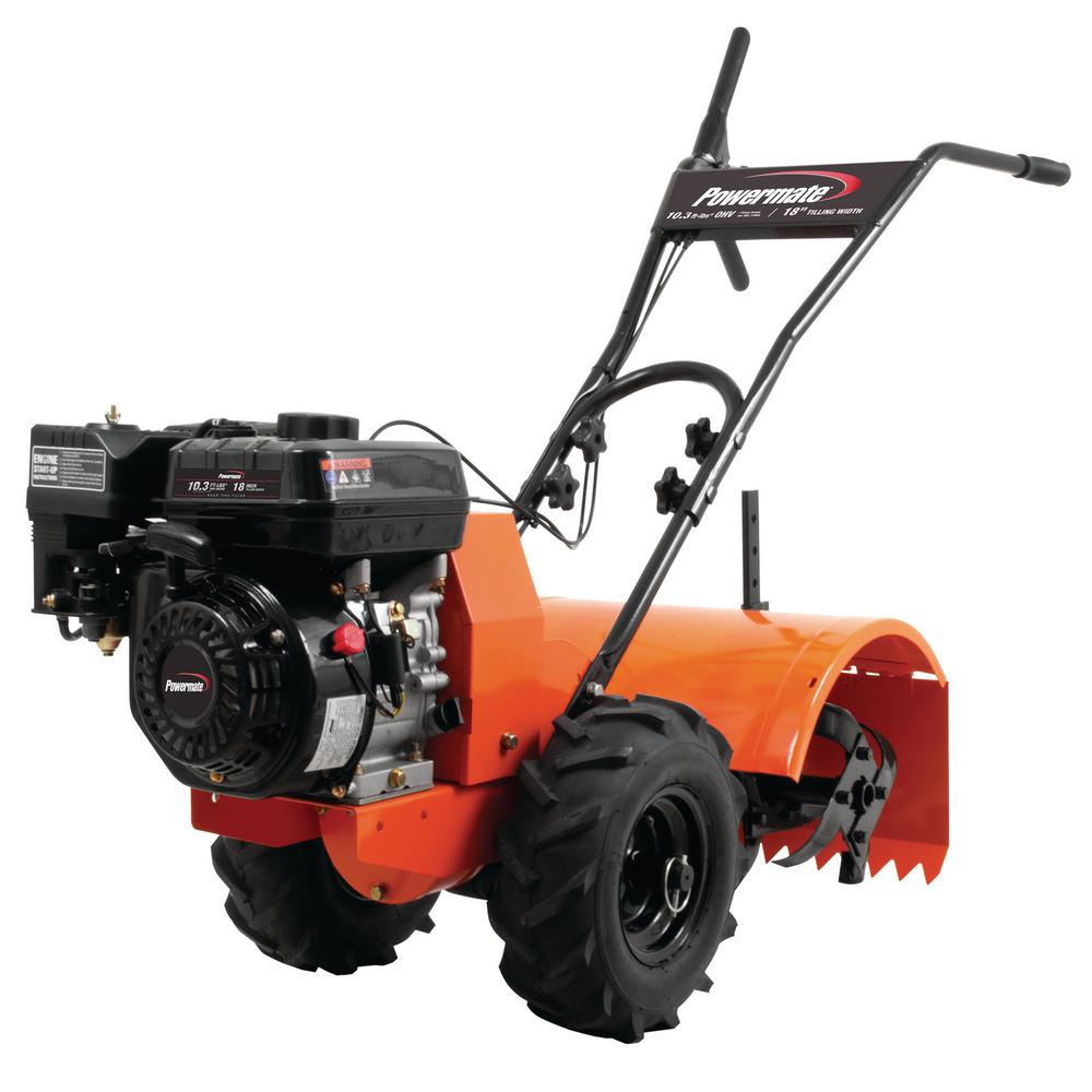 Powermate 18 In 212 Cc Gas 4 Cycle Rear Tine Tiller Prtt212 The Home Depot - Gas Garden Tillers Home Depot Powermate 18 In 212 Cc Gas 4 Cycle Rear Tine Tiller Prtt212 The Home Depot - Gas Garden Tillers Home Depot