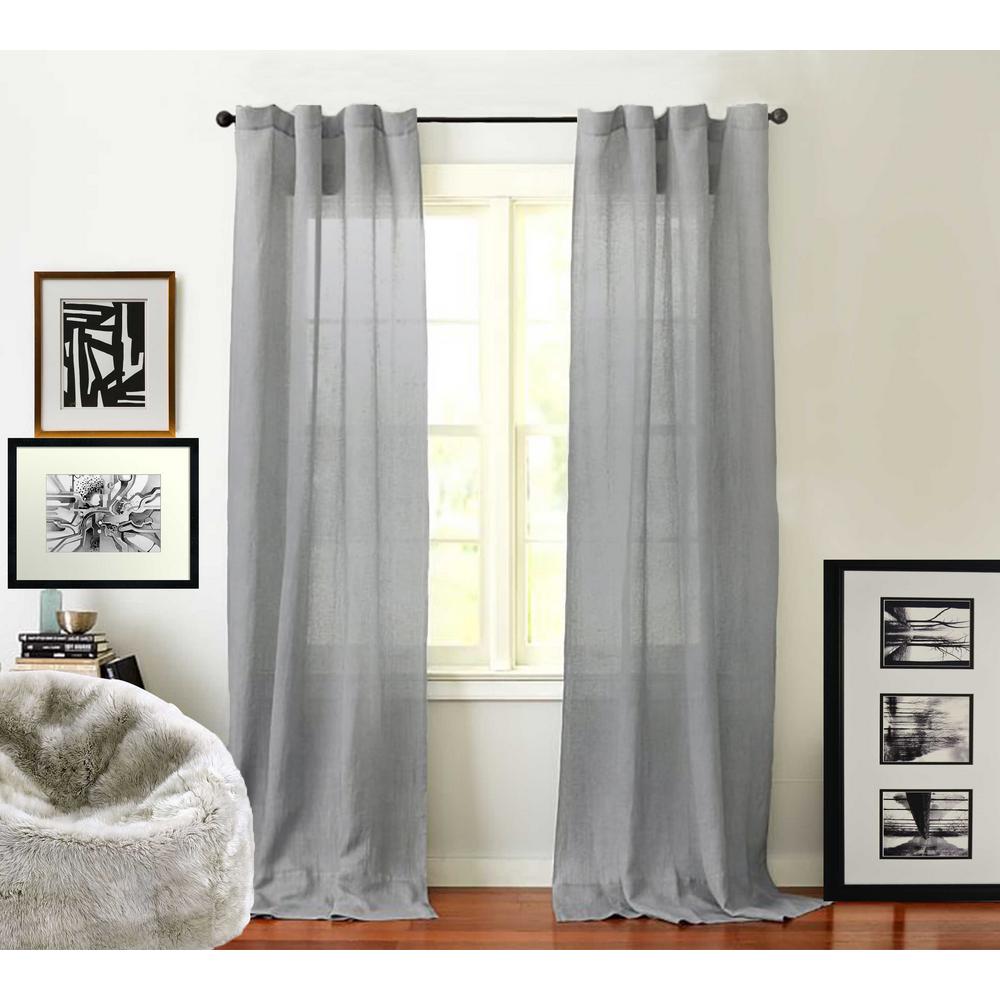 Linen Back Tab Curtains Drapes Window Treatments The