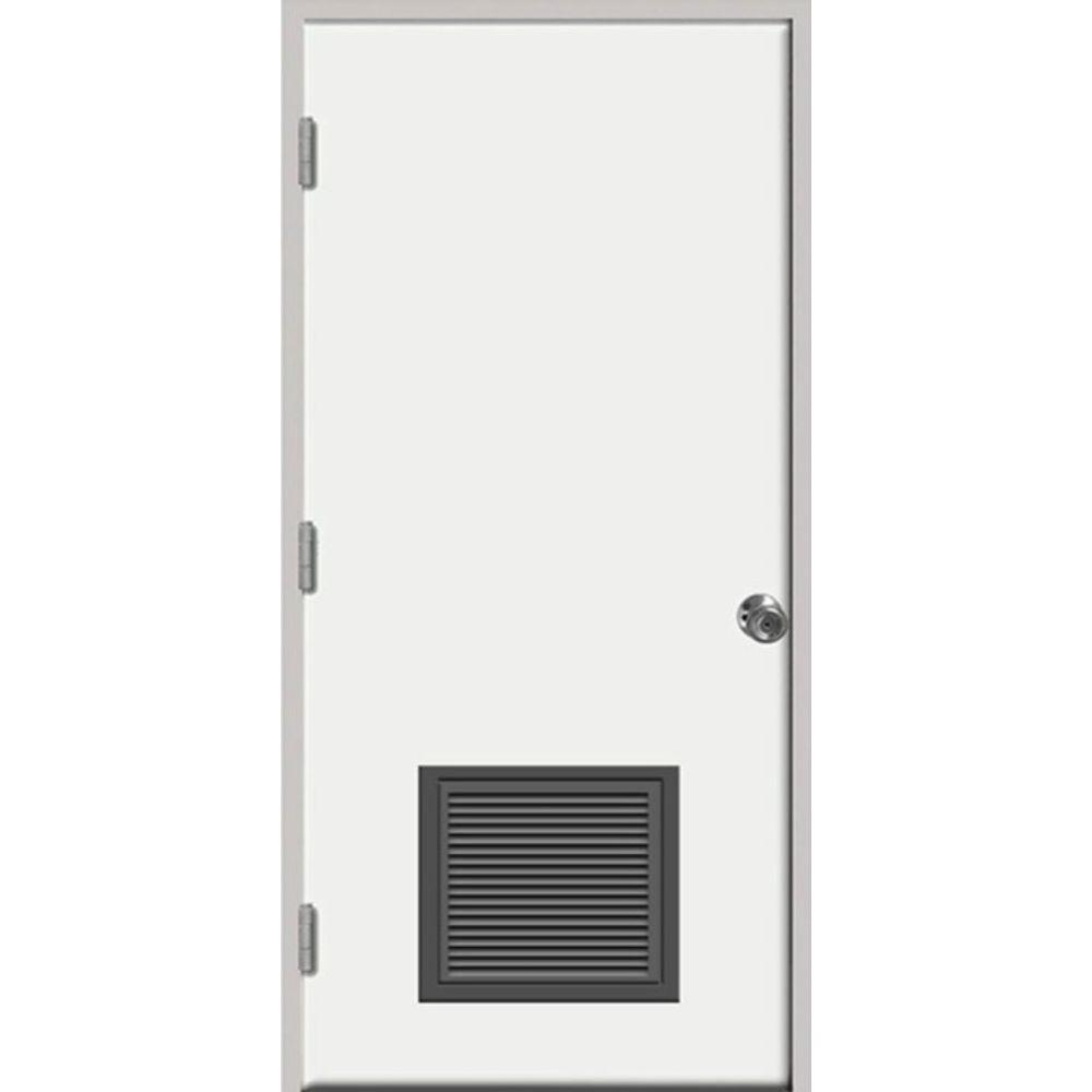 Steves & Sons 24 in. x 80 in. Premium Vented Flush Primed White Right