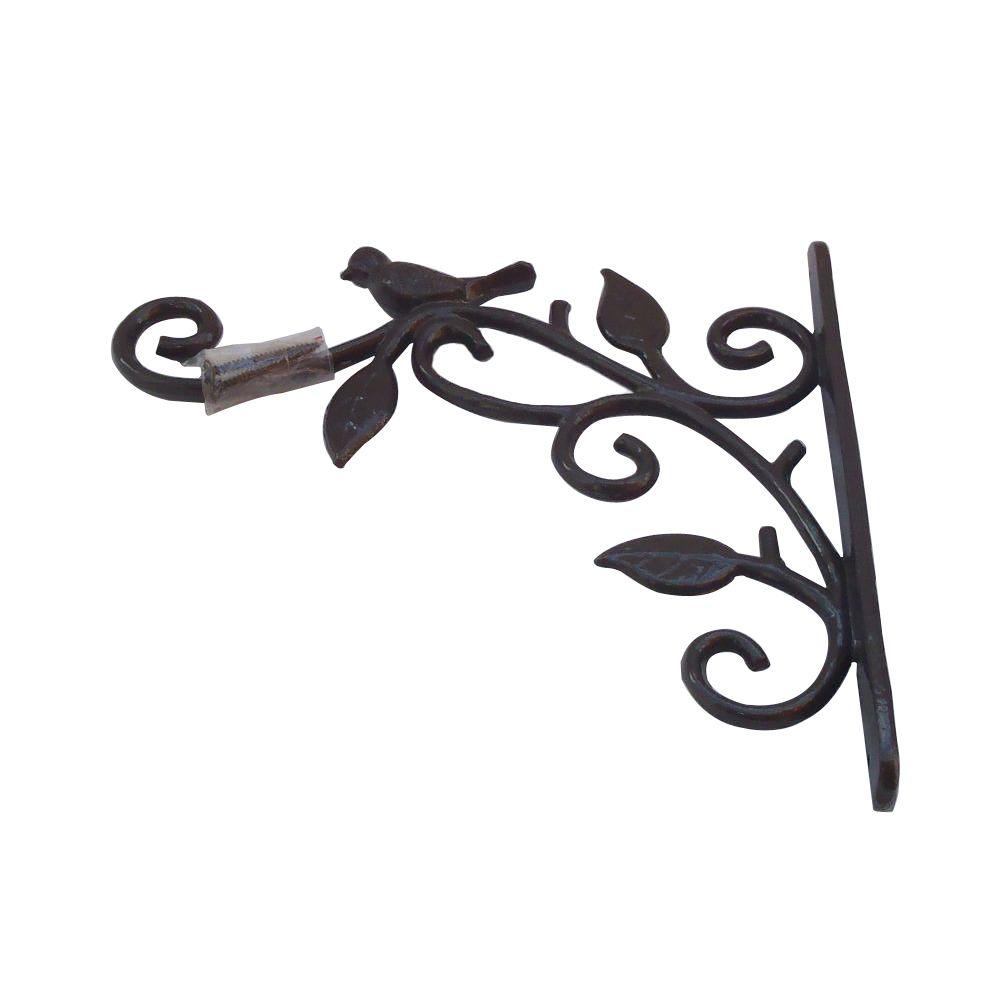 9.96 in. x 1.02 in. x 8.66 in. Coffee Brown Iron Deco