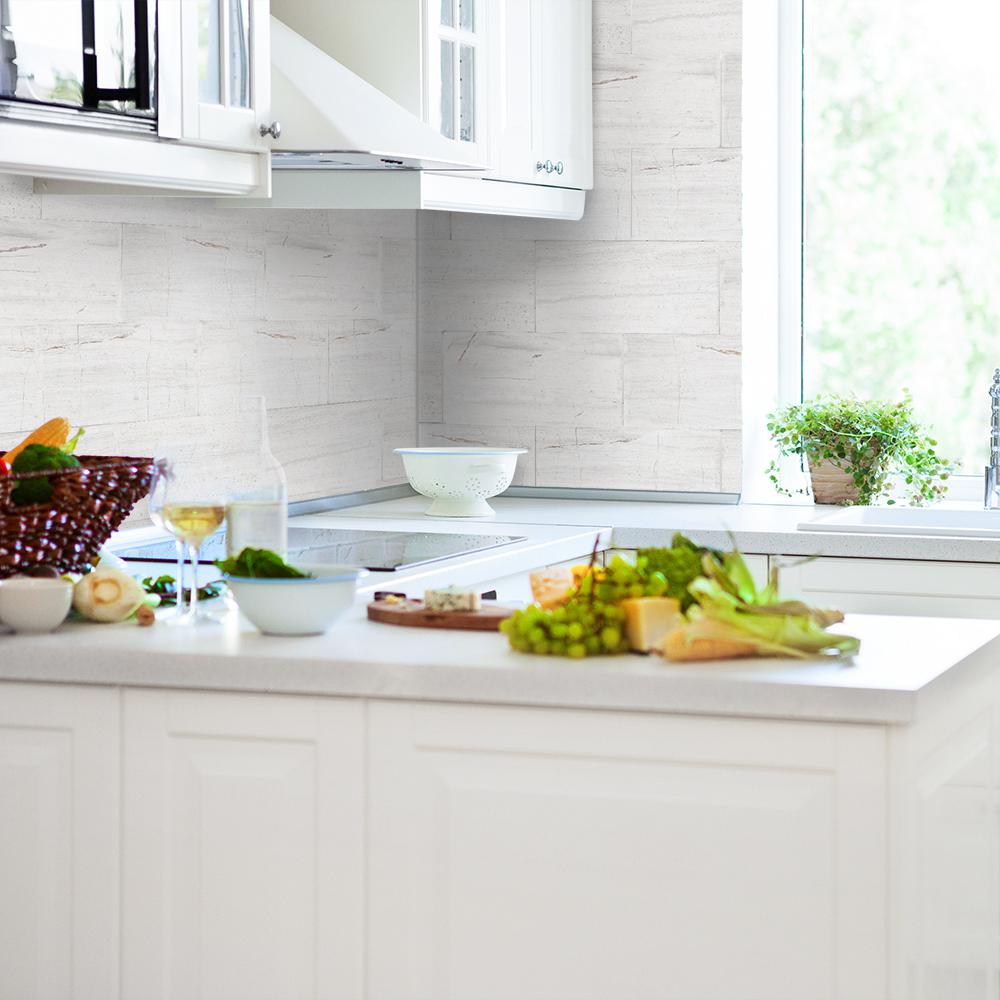 Jeff Lewis Limestone Gray 6 In X 12 In Honed Limestone Floor And