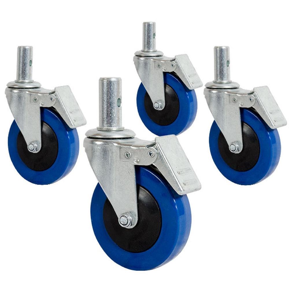 MetalTech 4 in. Casters with Lock (4-Pack)-I-C4CAS4 - The Home Depot