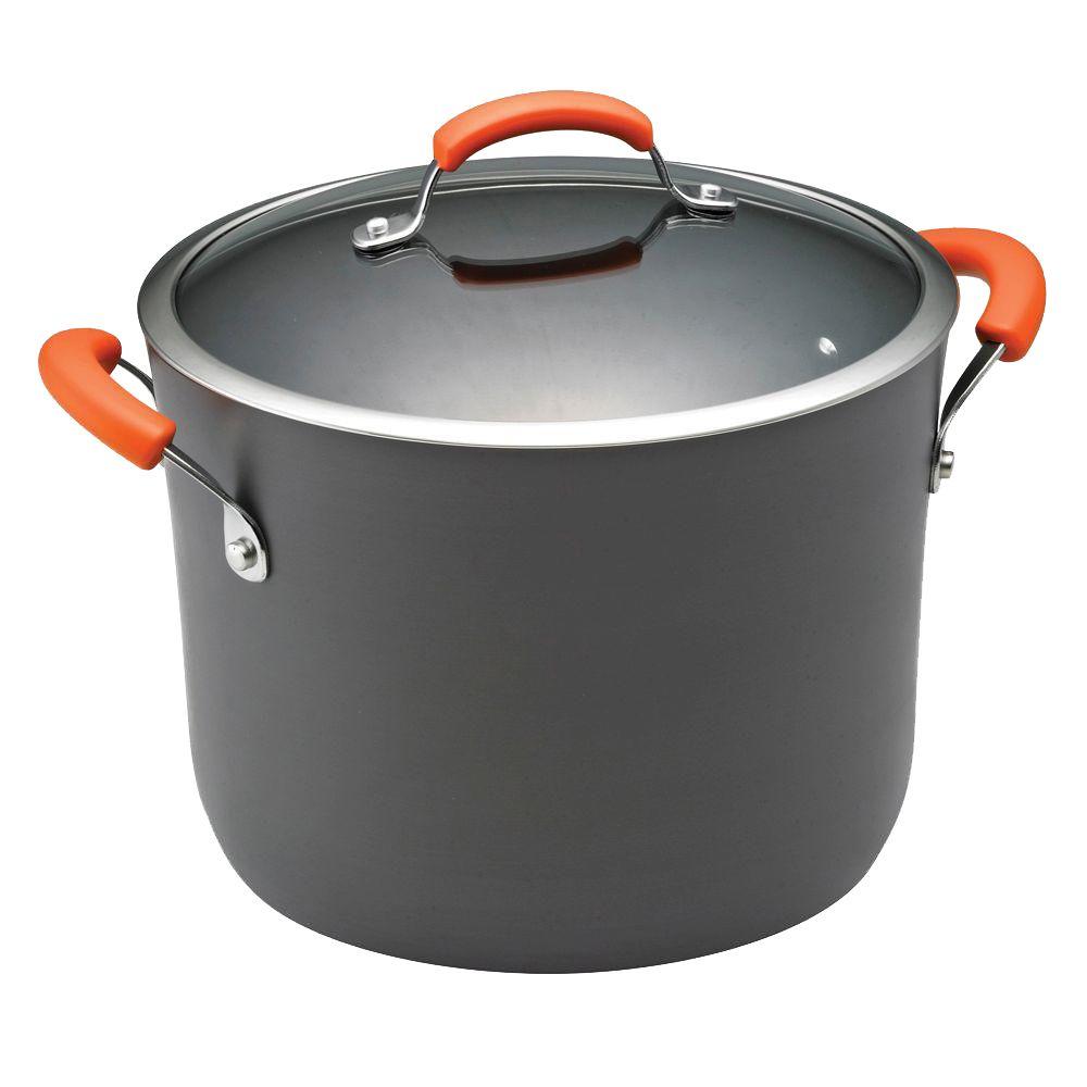 Rachael Ray 10 Qt Steel Stock Pot 87497 The Rachael Ray 10 Qt Steel Stock Pot