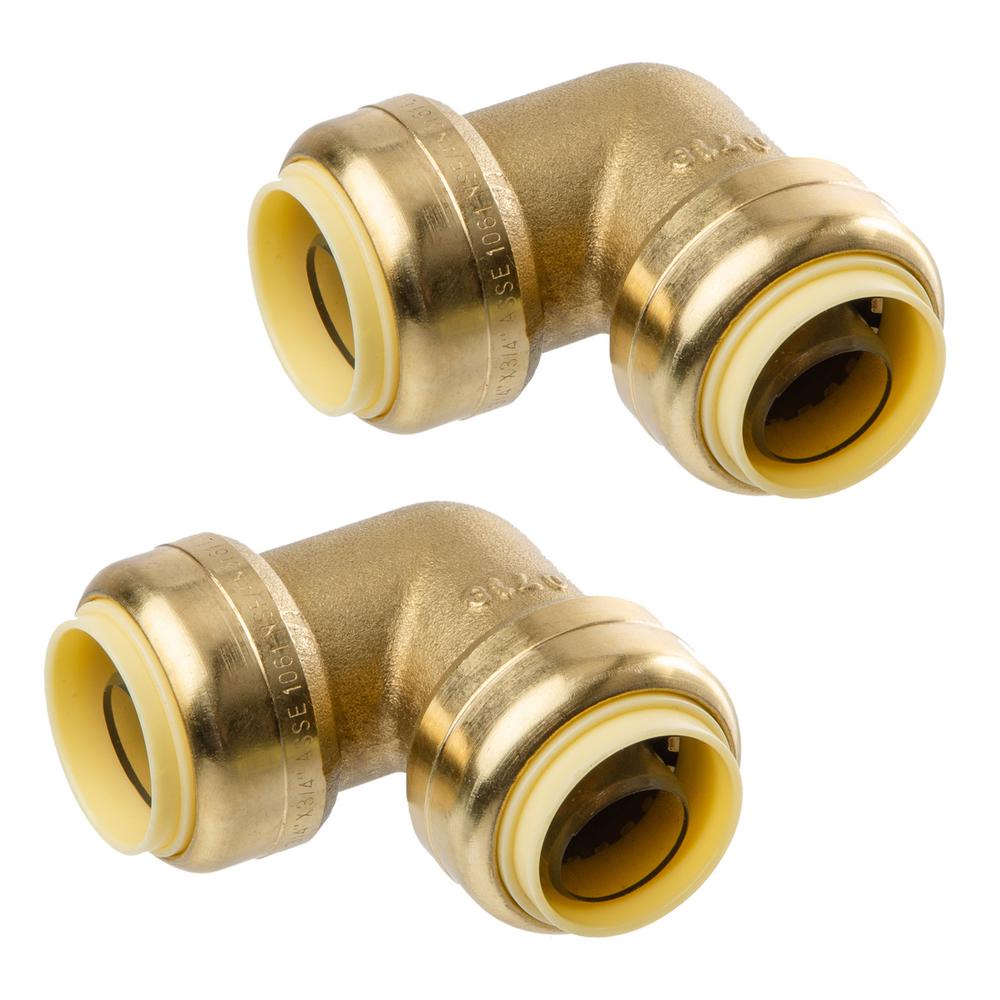 Push To Connect Fittings >> Littlewell 3 4 In Brass Push Fit Elbow Fitting 2 Pack Push To Connect Fittings >> Littlewell 3 4 In Brass Push Fit Elbow Fitting 2 Pack