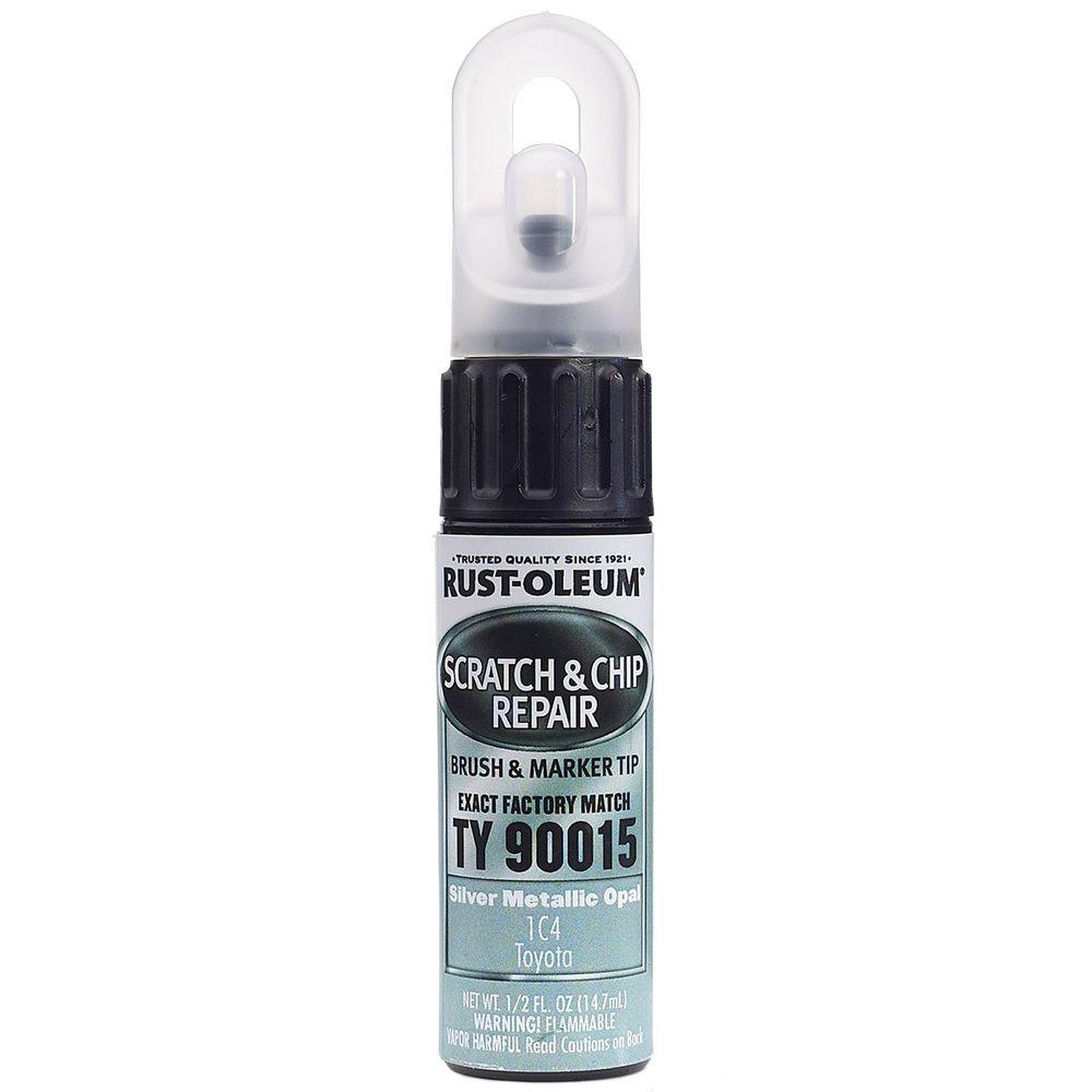 RustOleum Automotive 0.5 oz. Silver Metallic Opal Scratch and Chip