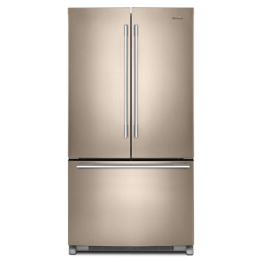 Whirlpool 25 Cu Ft French Door Refrigerator With Crisper Drawer In Whirlpool 25 Cu Ft French Door Refrigerator With Crisper Drawer In Sunset Bronze