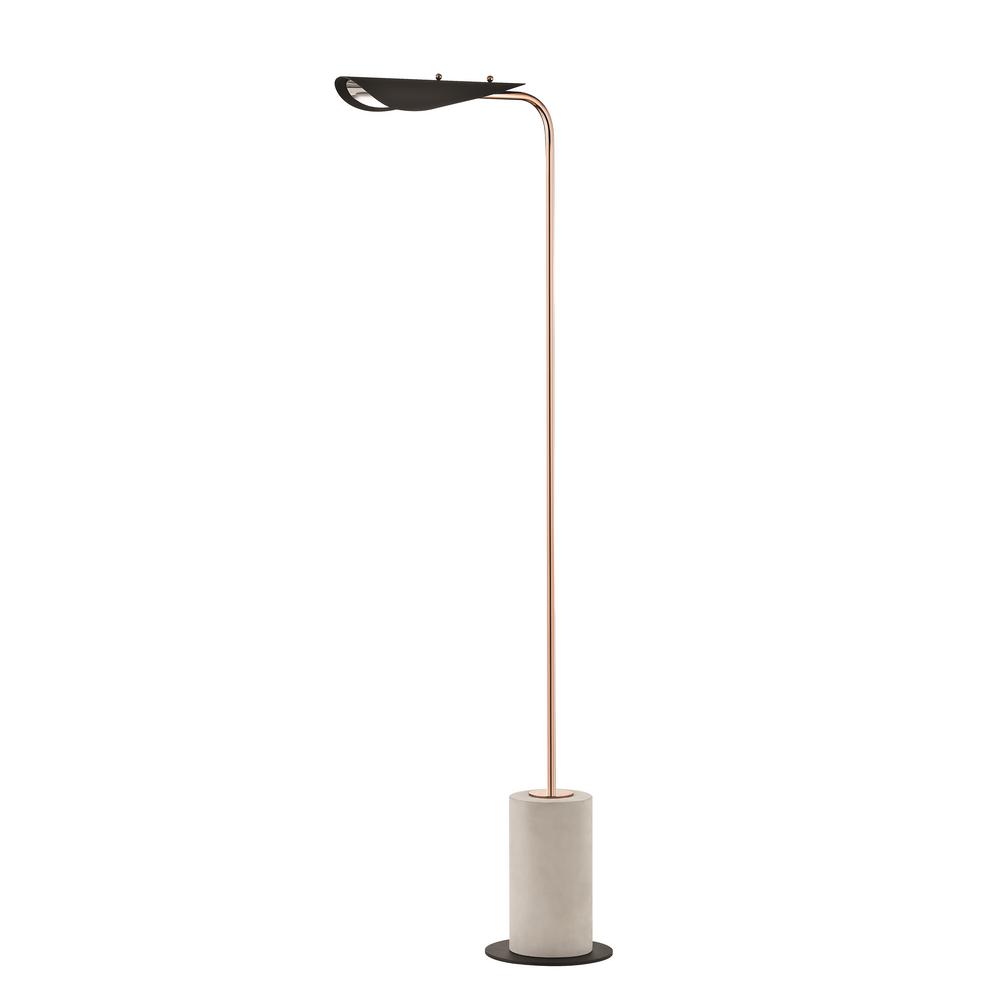 Mitzi By Hudson Valley Lighting Layla 61 5 In Polished Copper Led Mitzi By Hudson Valley Lighting Layla 61 5 In Polished Copper Led Floor Lamp With Black