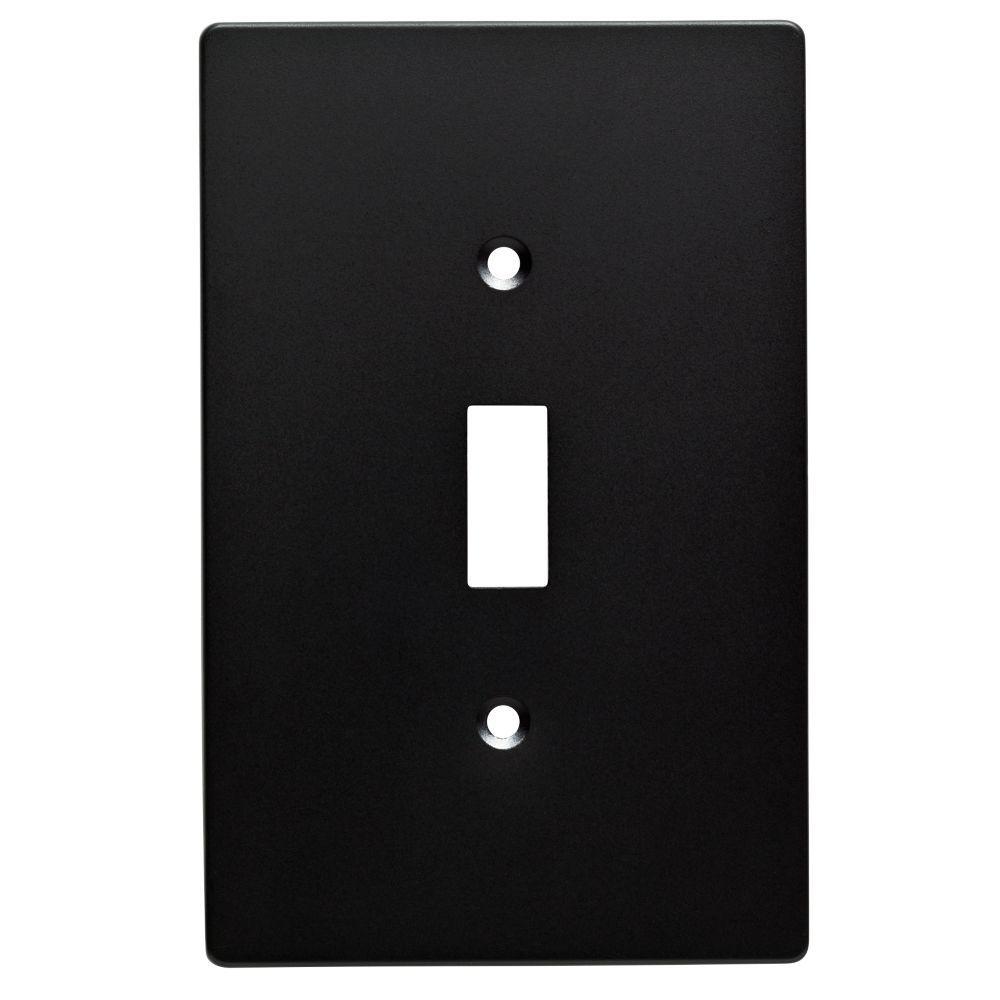 Hampton Bay Subway Tile Decorative Single Switch Plate Matte Black Hampton Bay Subway Tile Decorative Single Switch Plate Matte Black