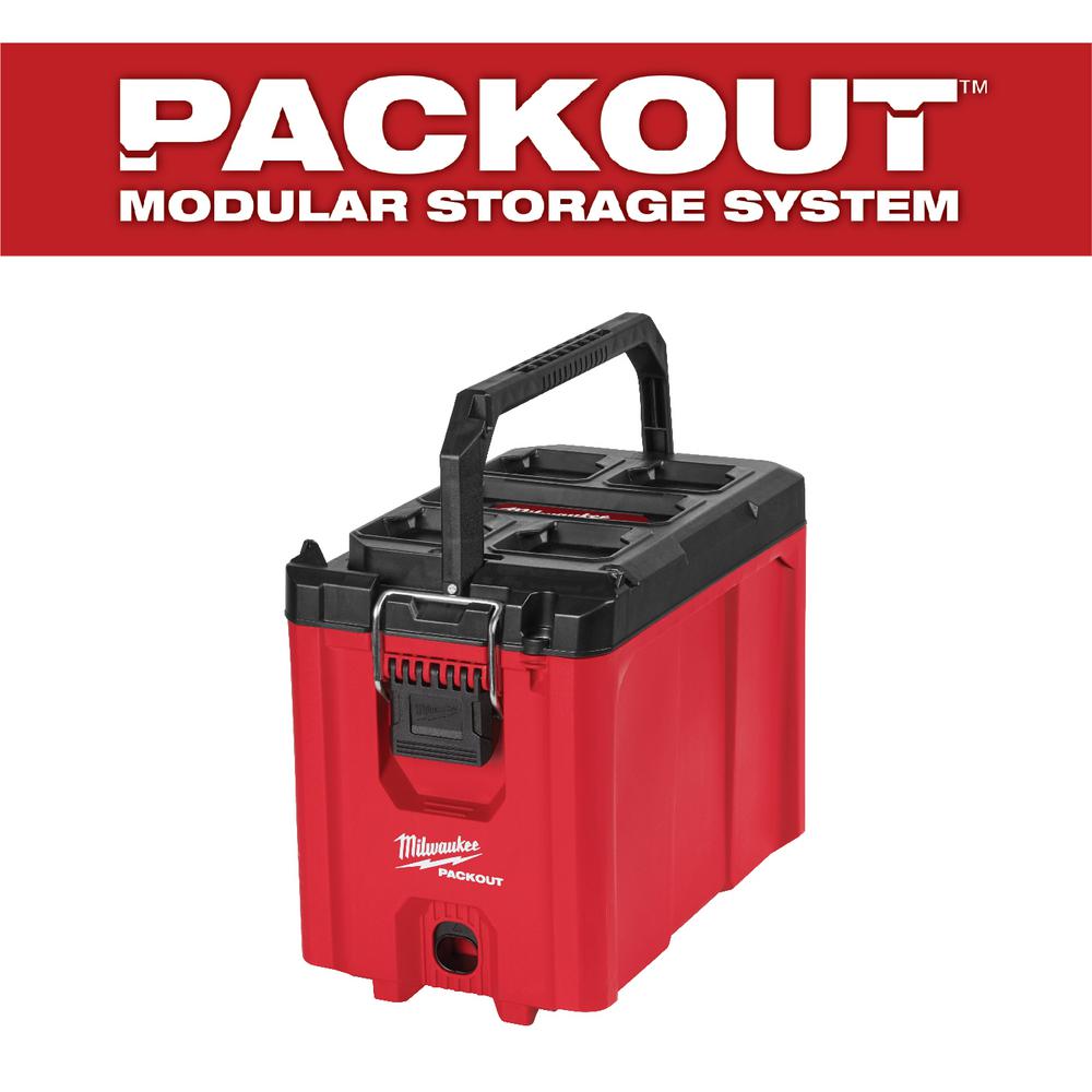 Milwaukee PACKOUT 10 in. Compact Tool Box, Red