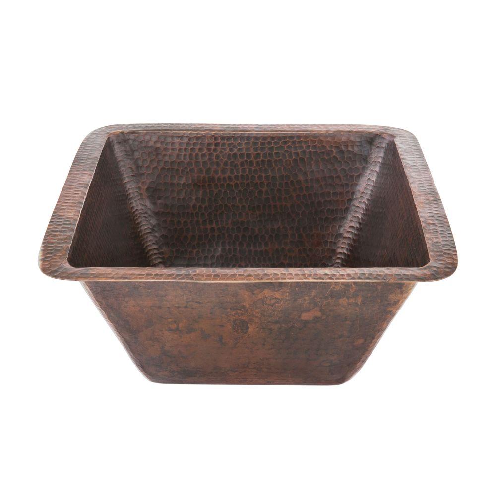Premier Copper Products Undermount Hammered 15 In 0 Hole Bar Premier Copper Products Undermount Hammered 15 In 0 Hole Bar Sink Oil