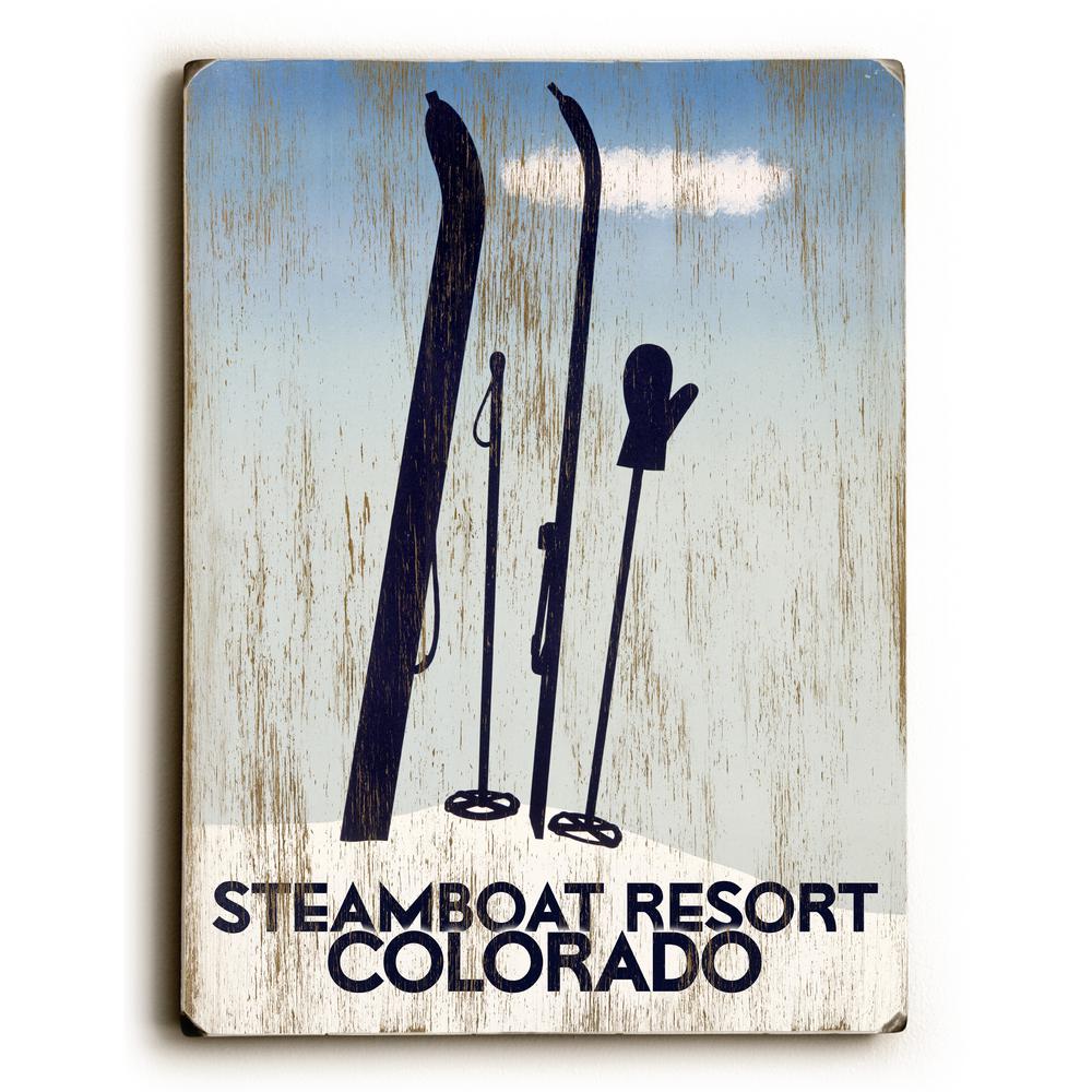 Artehouse 9 In X 12 Rustic Ski Snow By Posters Please Rustic Ski In Snow By Posters