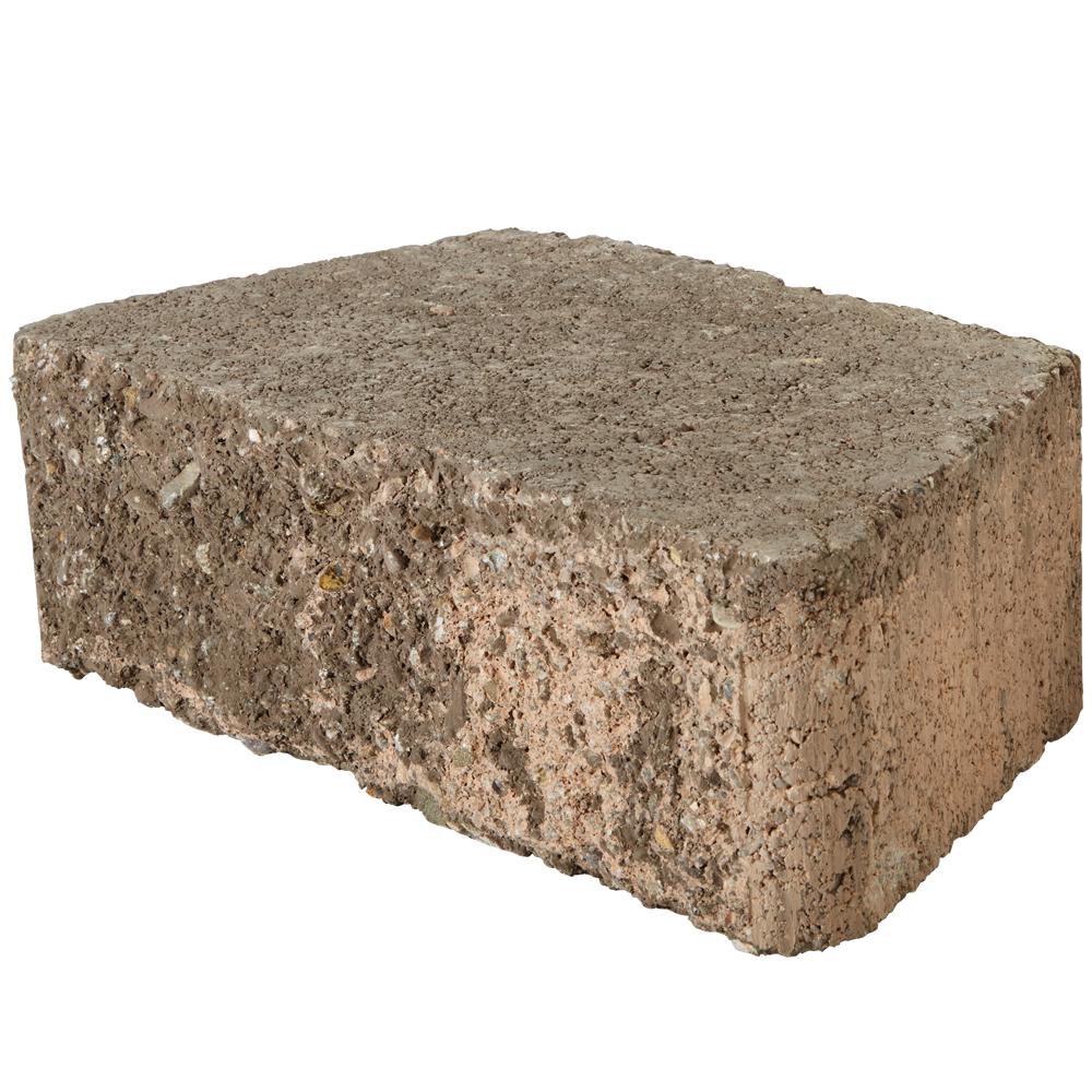 Pavestone RockWall Small 4 in. H x 11.63 in. W x 6.75 in. D Marine Concrete Retaining Wall Block