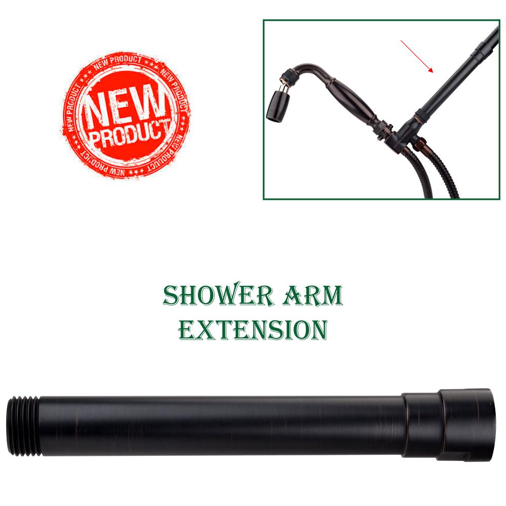 High Sierra Showerheads Exclusive 6 in. Solid Metal Shower Arm