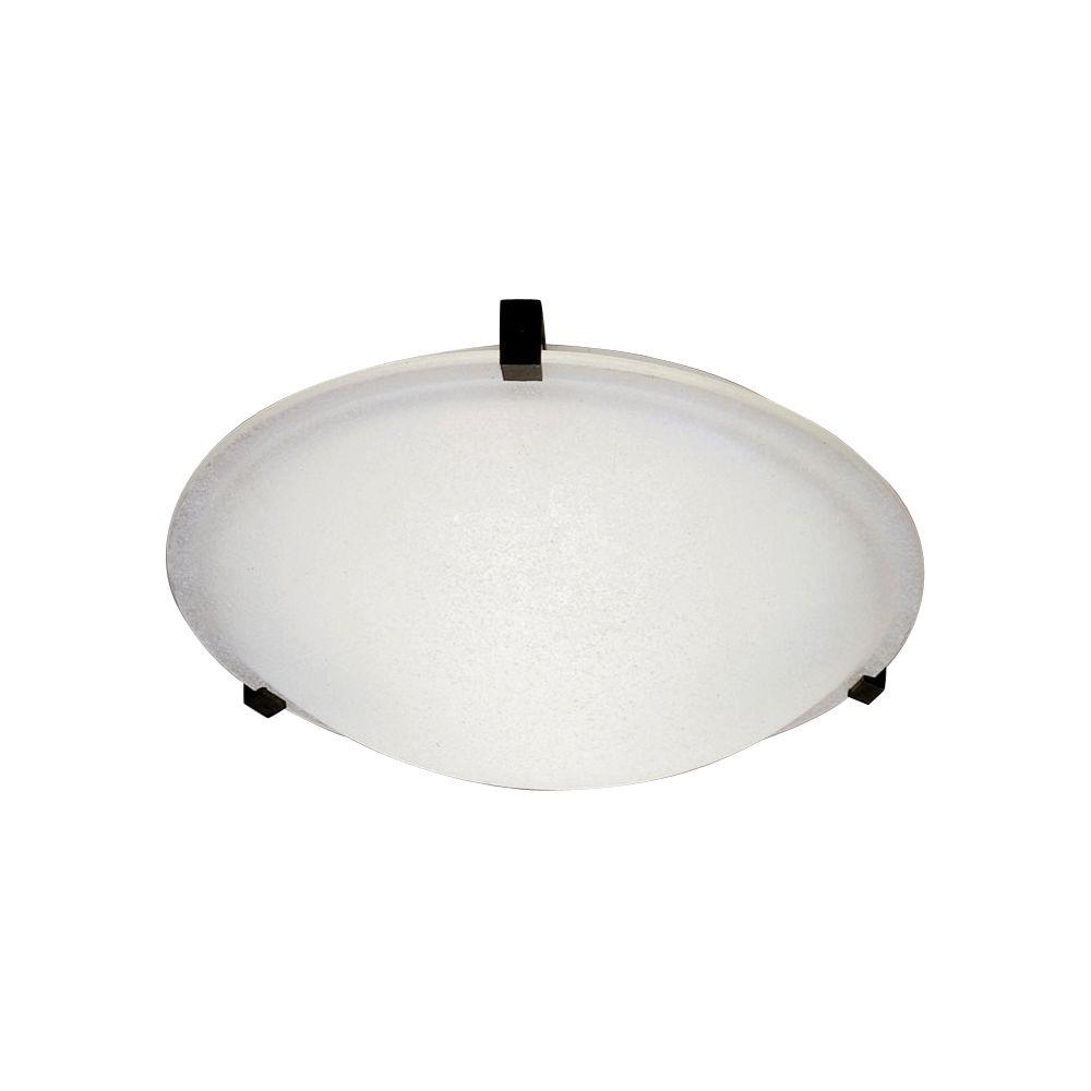 Plc Lighting 1 Light Ceiling Light White Frost Glass Flush Mount