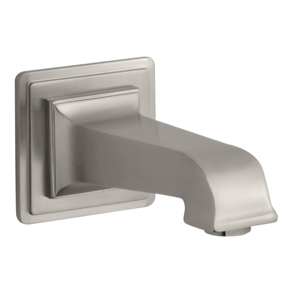 KOHLER Pinstripe Pure WallMount Bath Spout in Vibrant Brushed NickelK