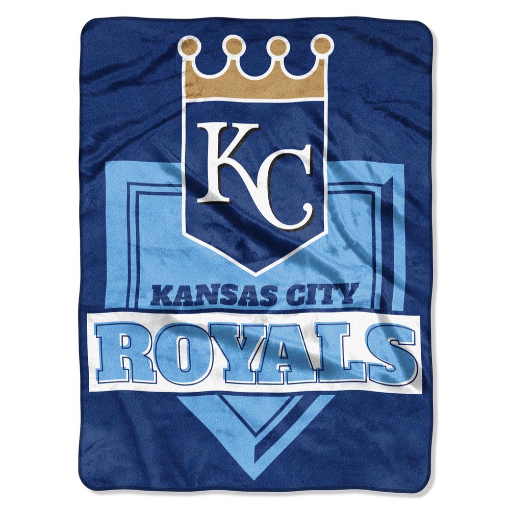 Home Plate Kansas City Royals Polyester Twin Knitted Blanket