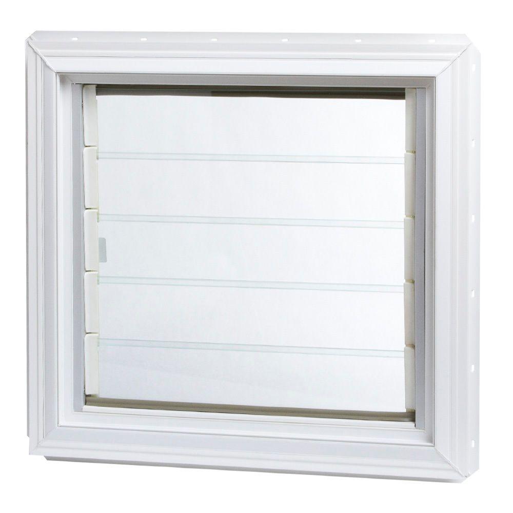 TAFCO WINDOWS 24 In X 225 In Jalousie Awning Vinyl Window In