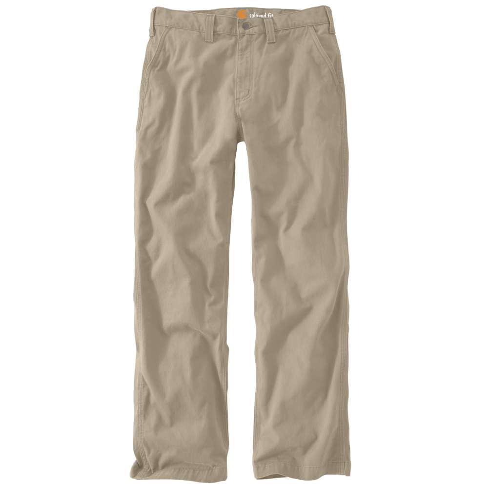 Carhartt Men's 30x32 Field Khaki Cotton Straight Leg Non-Denim Bottoms ...