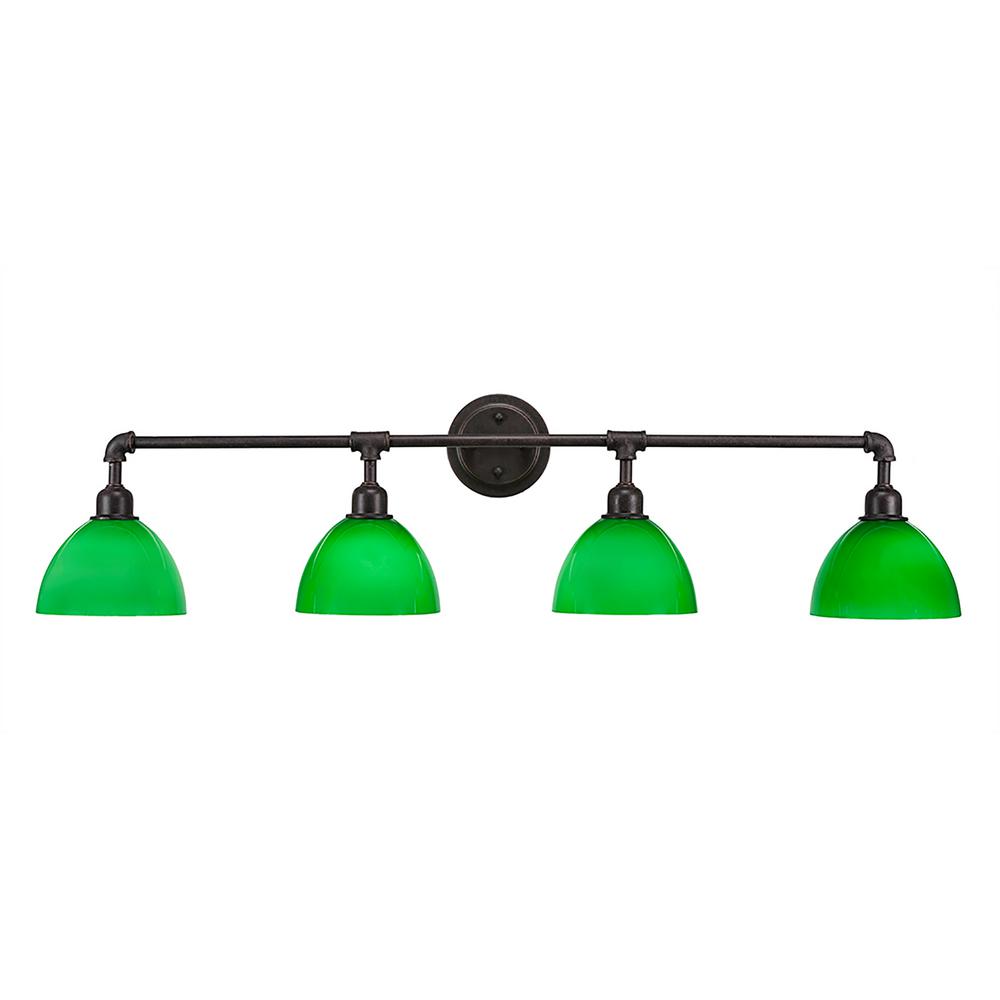 4 Light Green Vanity Lighting The Home Depot 4 Light Dark Granite Bath