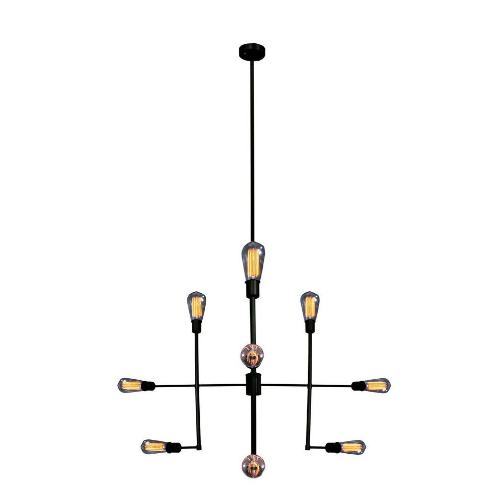 Edison Delia Collection 9 Light Antique Bronze Indoor Chandelier Edison Delia Collection 9 Light Antique Bronze Indoor Chandelier