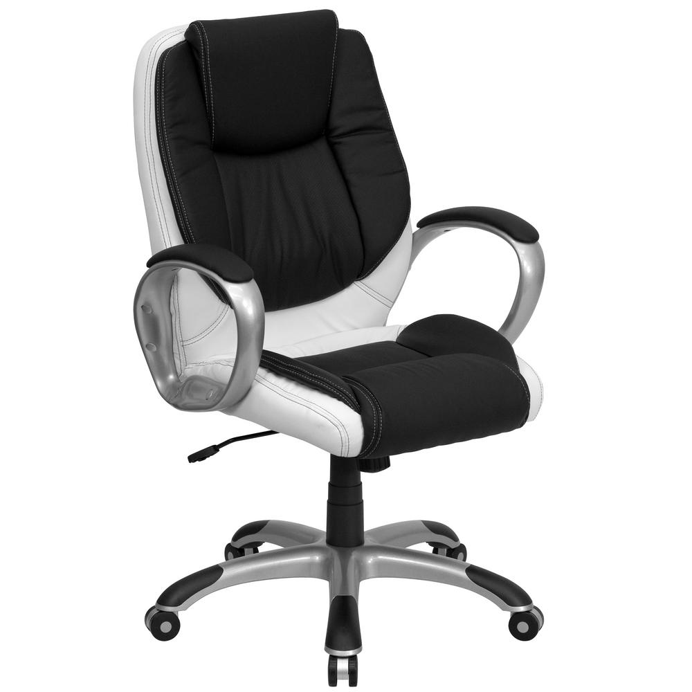 Carnegy Avenue Black and White Office/Desk Chair-CGA-CX-3244-BL-HD ...