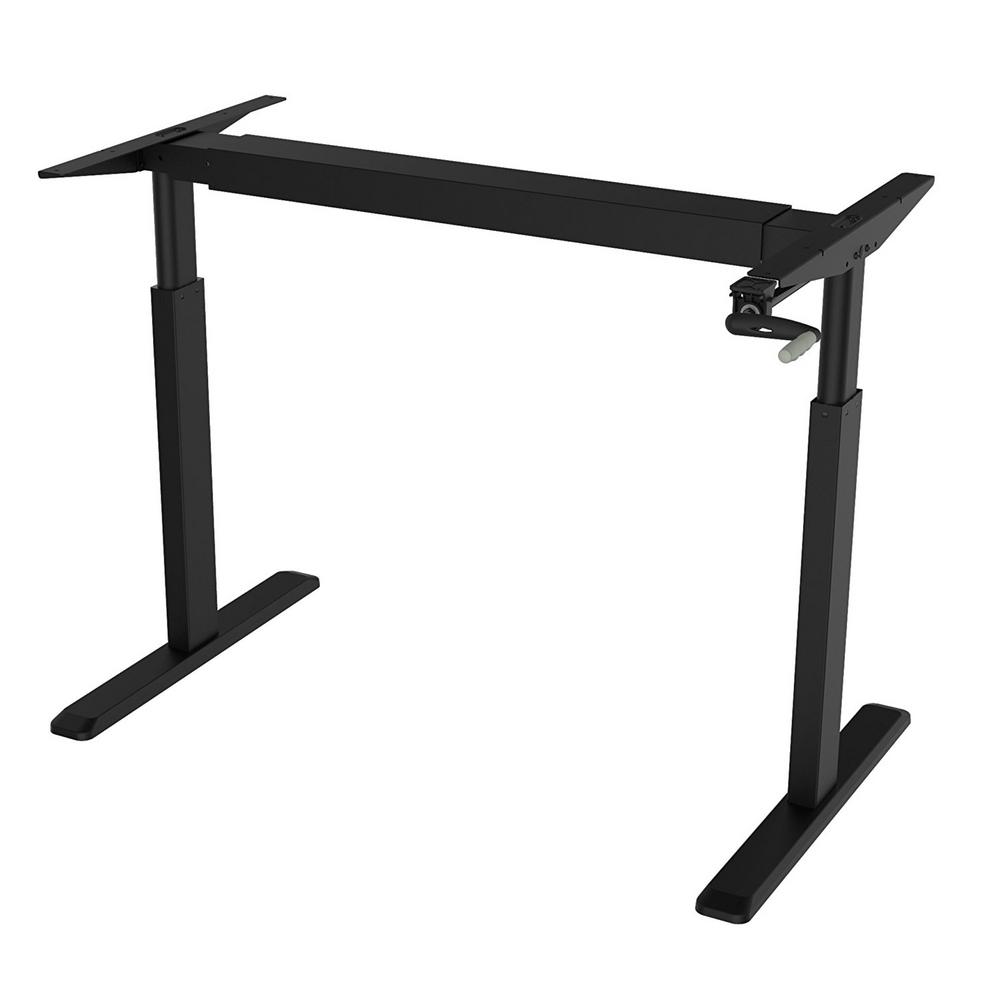 Canary Black Adjule Height Crank Desk Frame Table Top Not Canary Black Adjule Height Crank Desk Frame Table Top Not Included