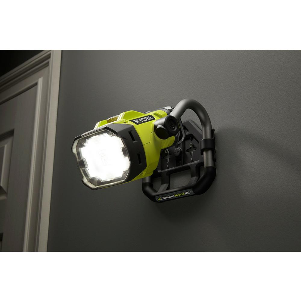 Ryobi 18Volt ONE+ Hybrid LED Color Range Work Light The Home Depot