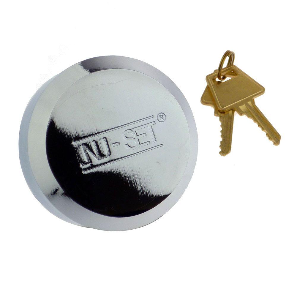 NUSET 2-7/8 inch Solid Steel Hidden Shackle Padlock by NUSET