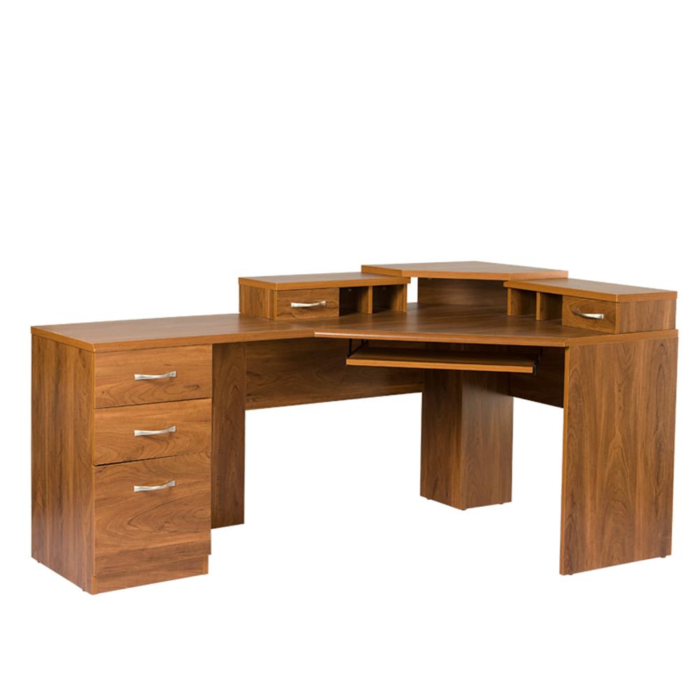 Os Home And Office Furniture 2 Piece Brown Reversible Corner