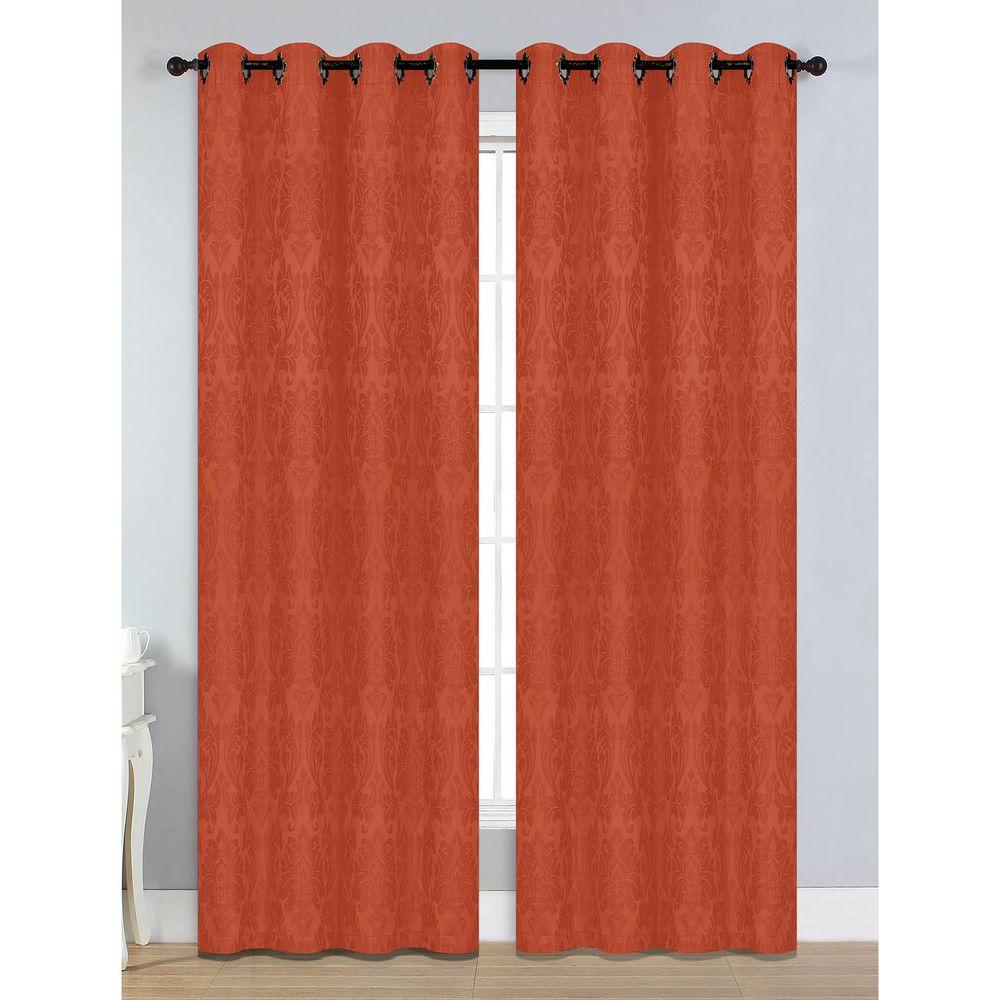 Window Elements Semi-Opaque Veronica Jacquard Extra Wide 84 in. L