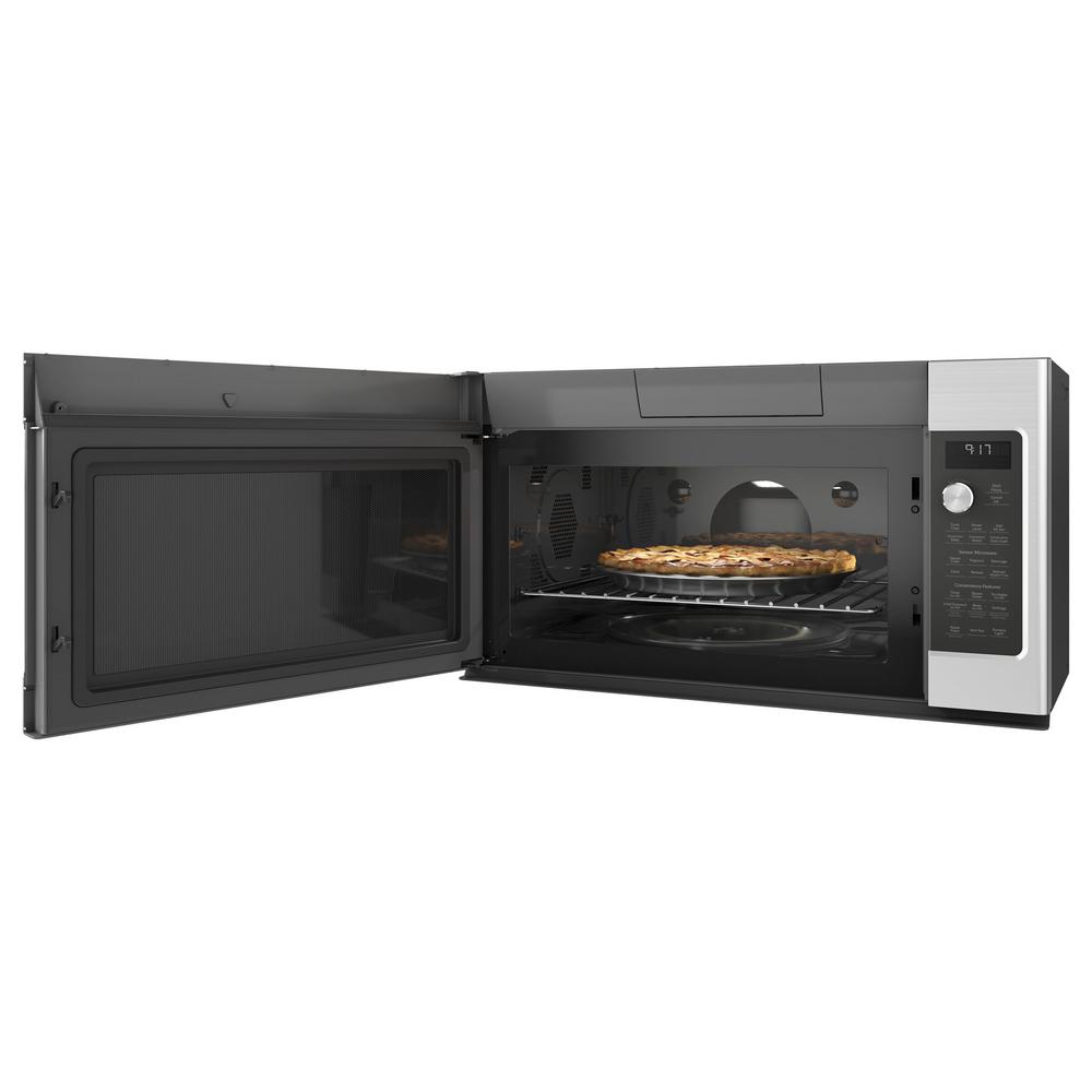 Ge Cafe 1 7 Cu Ft Over The Range Convection Microwave In Stainless So Sku 1002779478 5 Ge Cafe 1 7 Cu Ft Over The Range Convection Microwave
