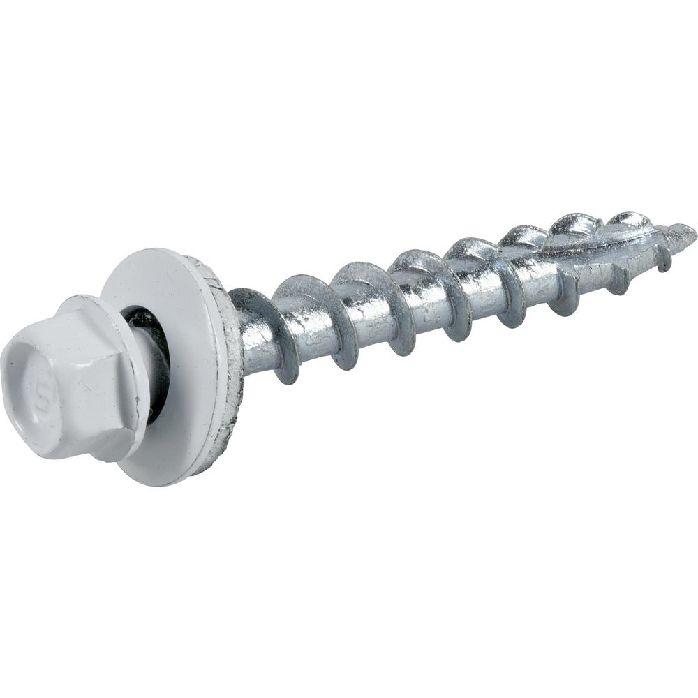Everbilt 12 x 11/2 in. OSB Self Drilling White Roofing Screw (1 lb