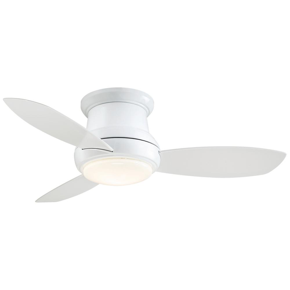 Minka-Aire Spacesaver 26 in. Integrated LED Indoor White ...