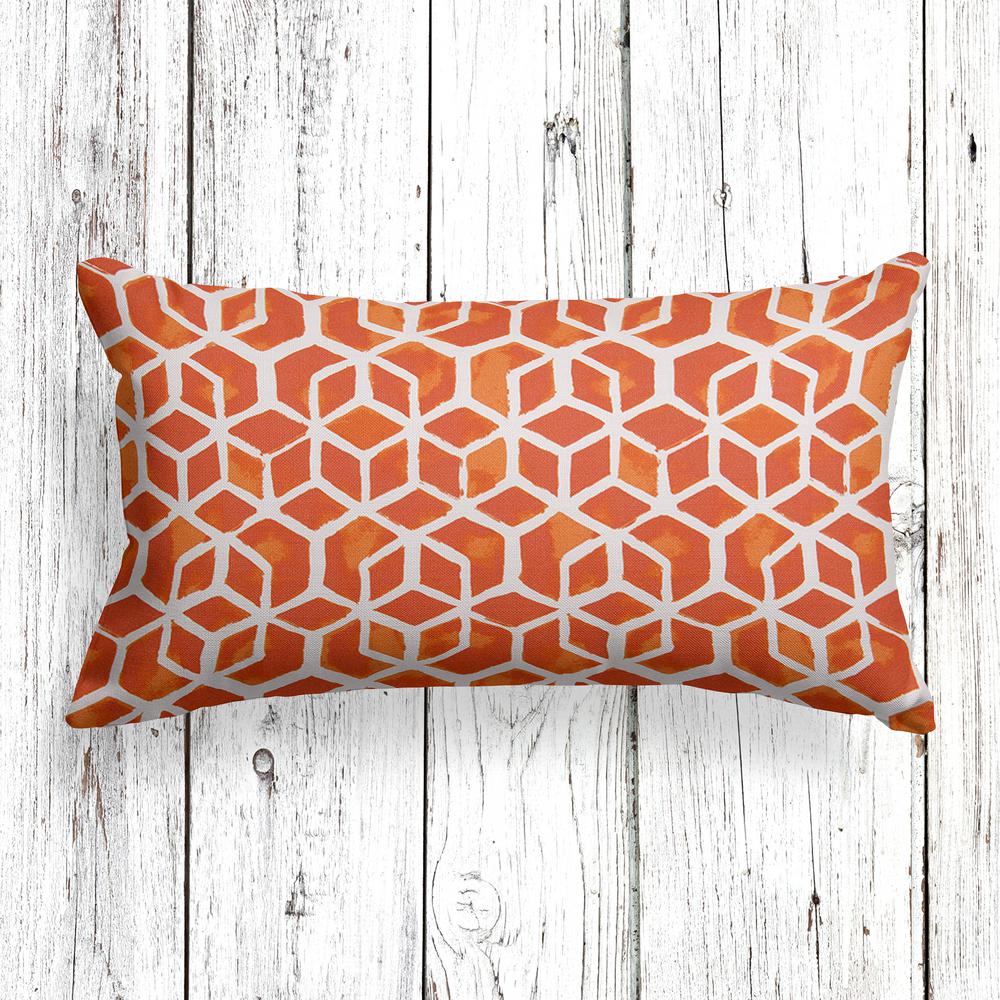 orange lumbar pillows