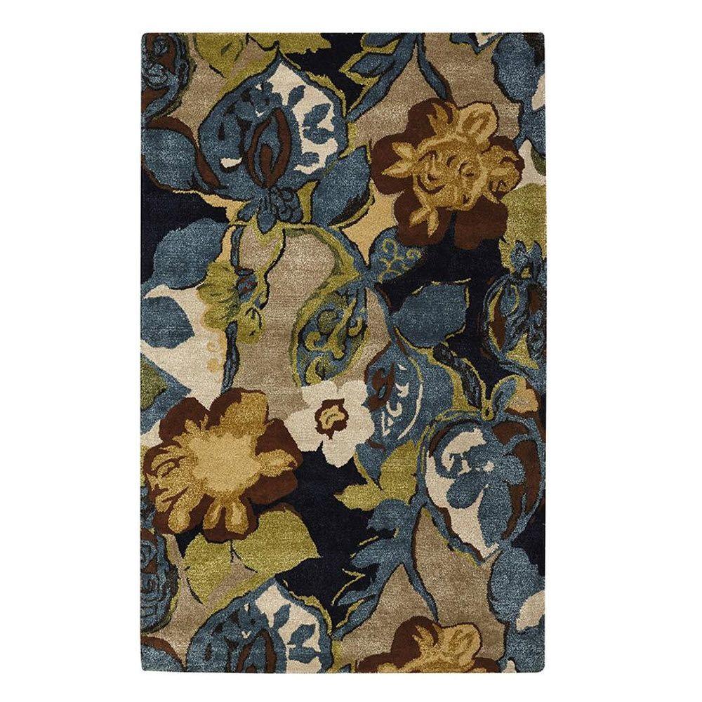 8 X 11 Area Rugs The Home Depot Balcony Navy Green