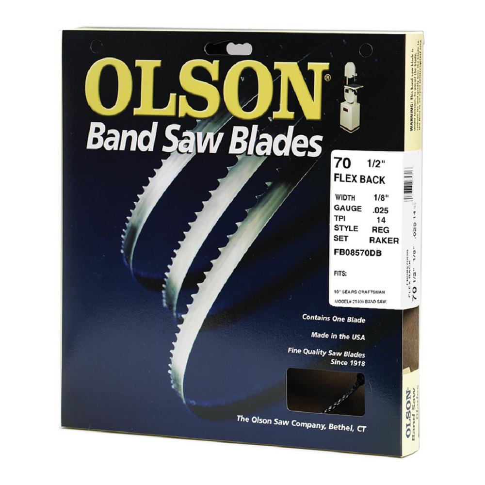 Olson Saw 80 in. L x 1/8 in. with 14 TPI High Carbon Steel with