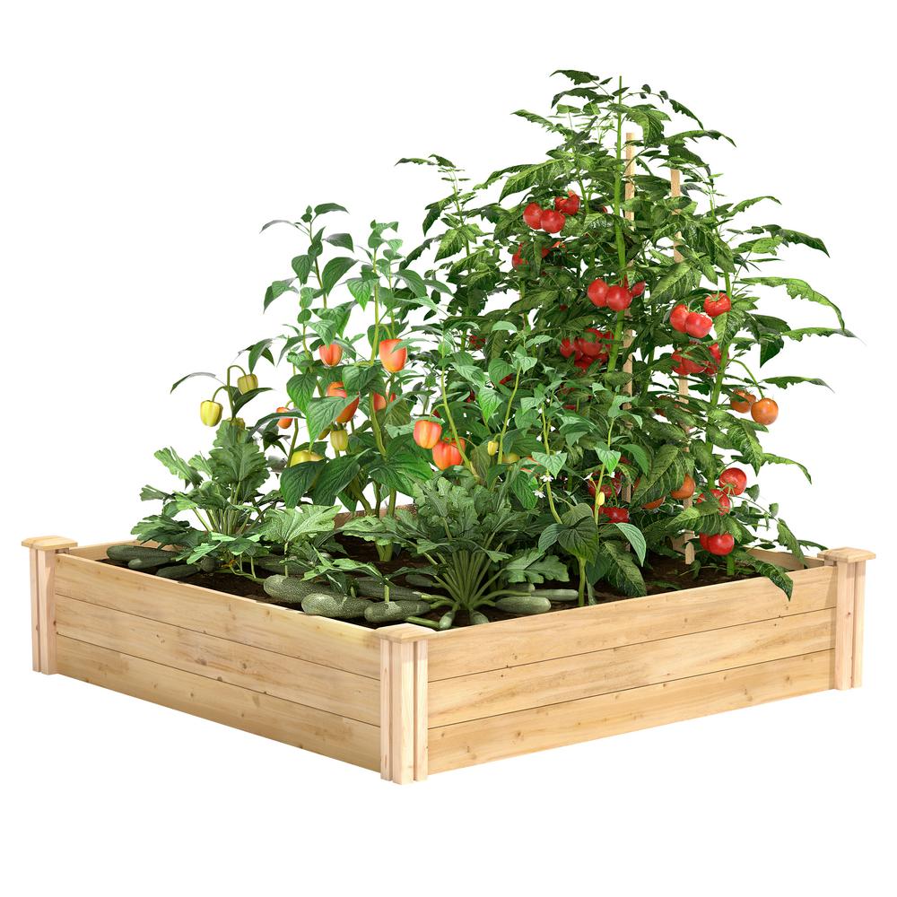 Greenes Fence 4 Ft X 10 5 In Original Cedar Raised Garden Bed Rc4t12b The Home Depot - Home Depot Garden Bed Fencing Greenes Fence 4 Ft X 10 5 In Original Cedar Raised Garden Bed Rc4t12b The Home Depot - Home Depot Garden Bed Fencing