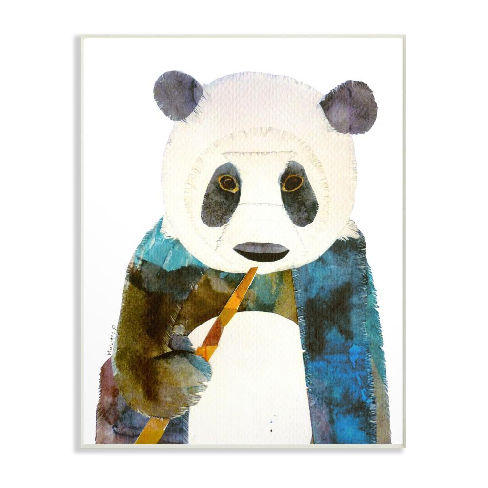 The Stupell Home Decor Collection 10 In X 15 In Watercolor Cutout Collage Panda By Marley Ungaro Printed Wood Wall Art Aap 162 Wd 10x15 The Home Depot