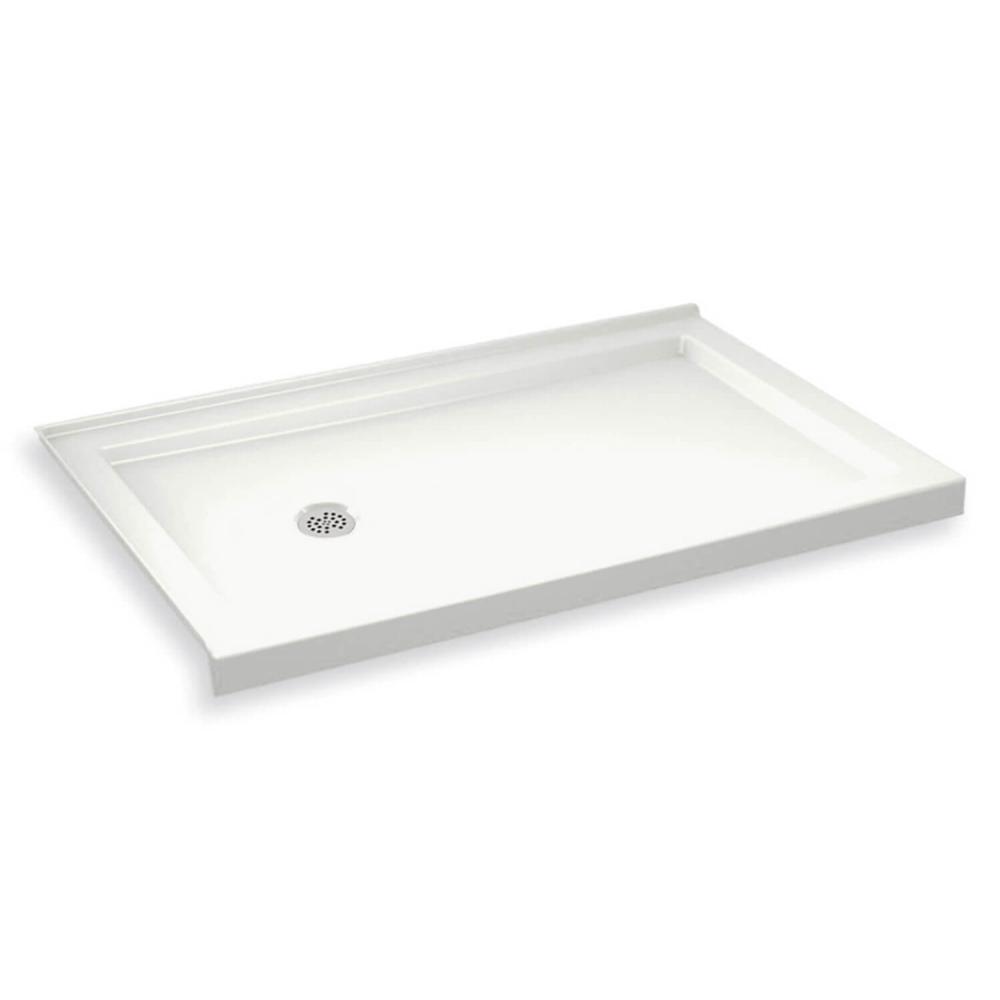 MAAX B3Round 30 in. x 60 in. Single Threshold Shower Base in White410004L502001 The Home Depot