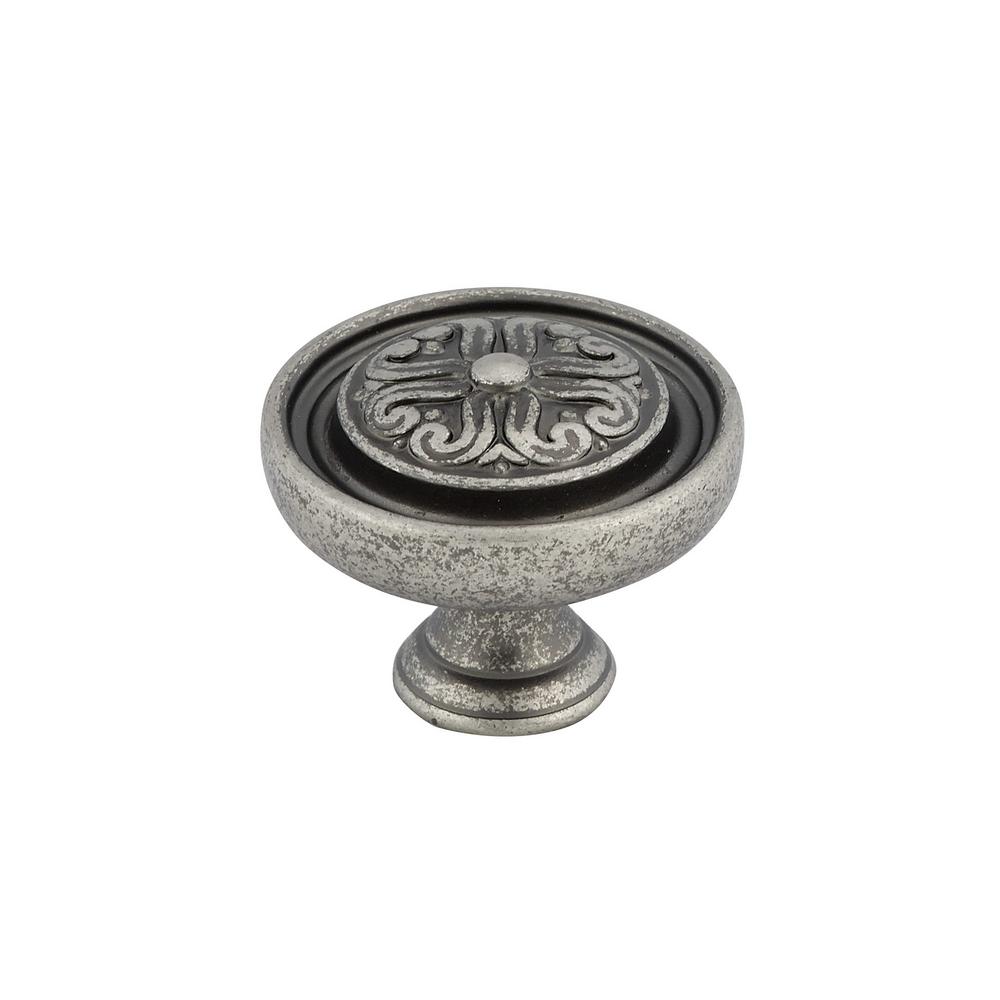 Richelieu Hardware Traditional 1 316 In 30 Mm Pewter Round Cabinet Knob Bp04430142 The 2339