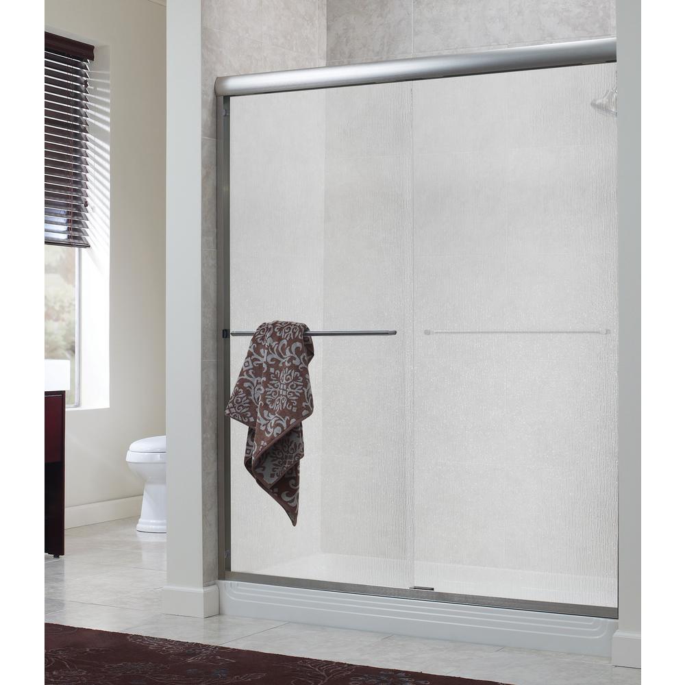Foremost Cove 42 in. 46 in. x 70 in. H Frameless Sliding Shower Door