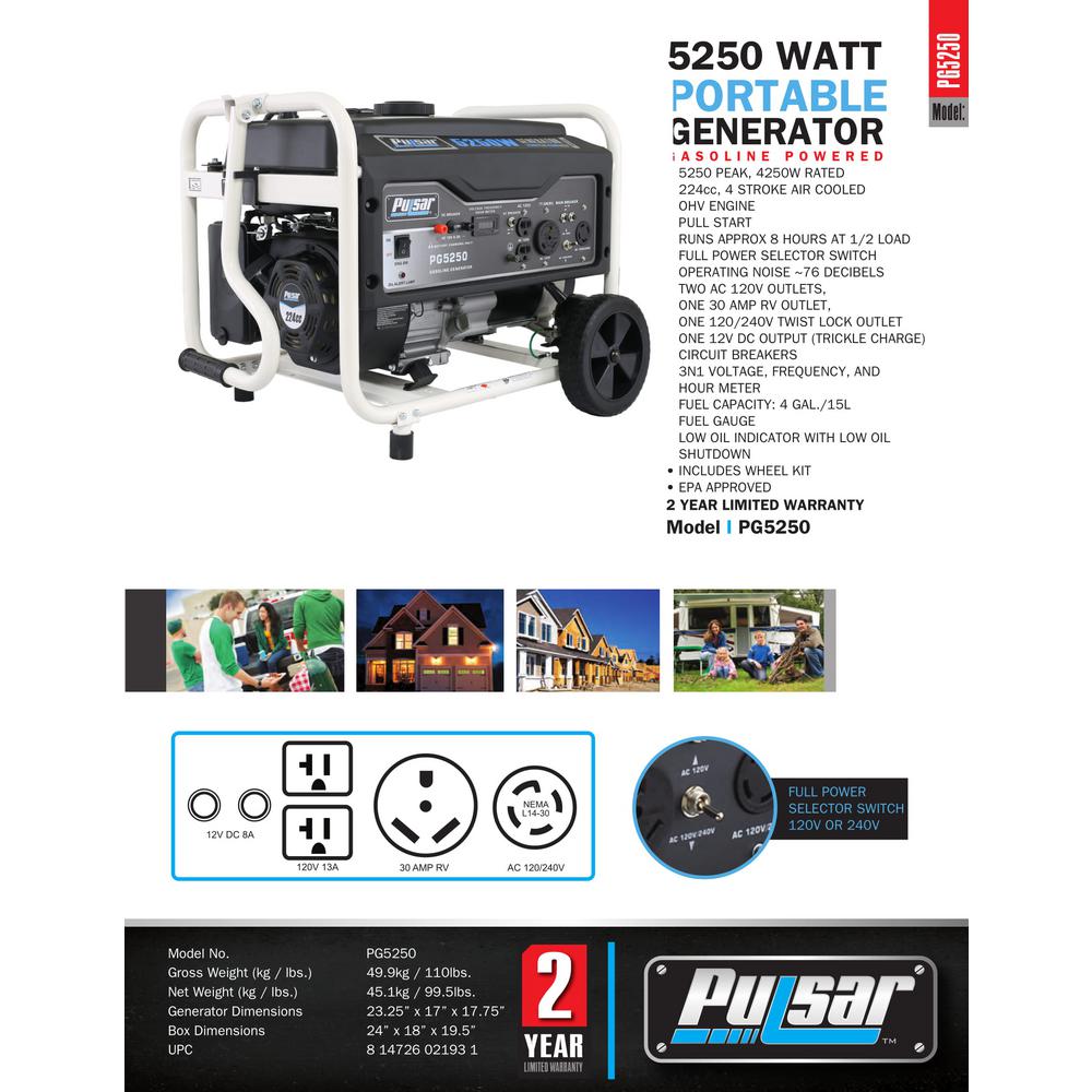 Pulsar - Portable Generators - Generators - The Home Depot